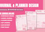 digital canva journal, etsy digital planner, journal formatting, kdp journal
